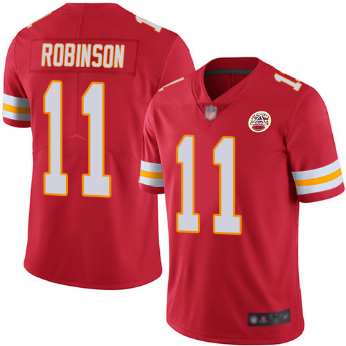 Men Kansas City Chiefs #11 Robinson Demarcus Red Team Color Vapor Untouchable Limited Player Football Nike NFL Jersey